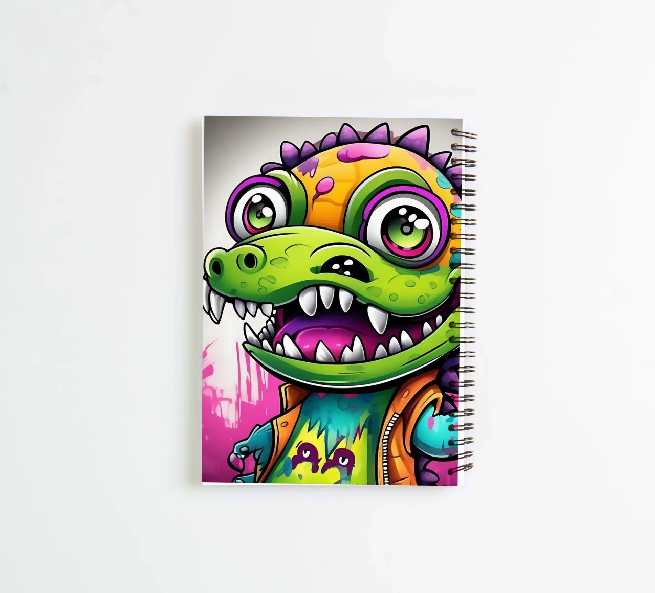 Crocodile_style_K_1 spiral notebook by Tierisch bunt by LK
