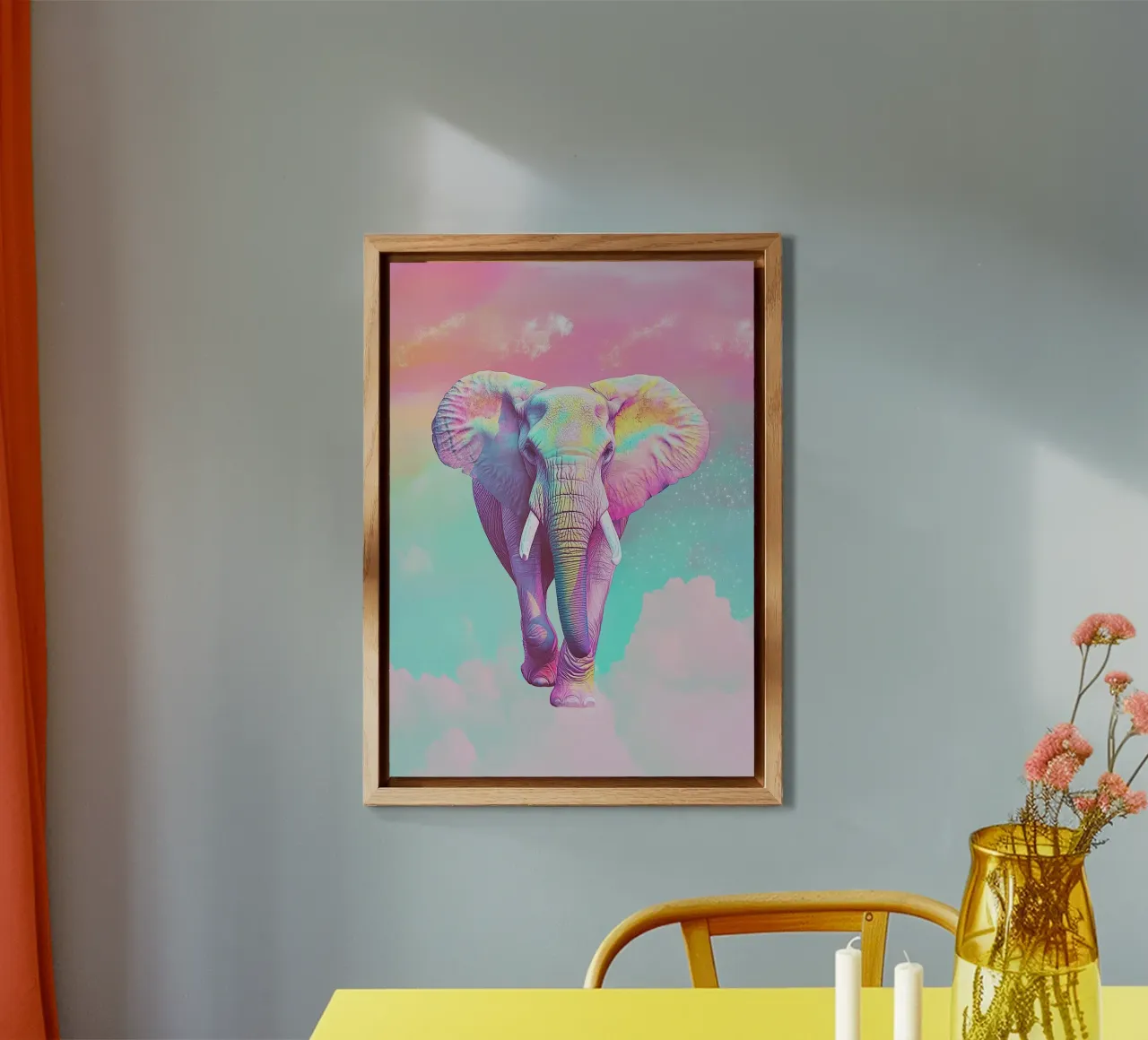 L'éléphant : un géant tout en douceur alu dibond de Nikis Art Studio