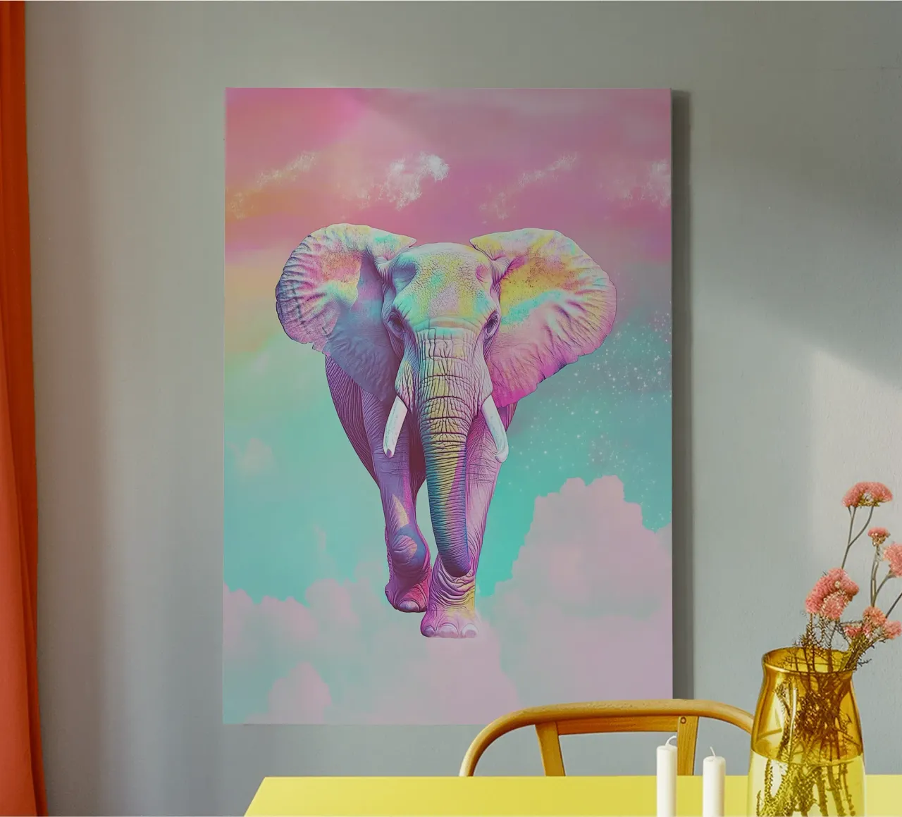 L'éléphant : un géant tout en douceur toile de Nikis Art Studio