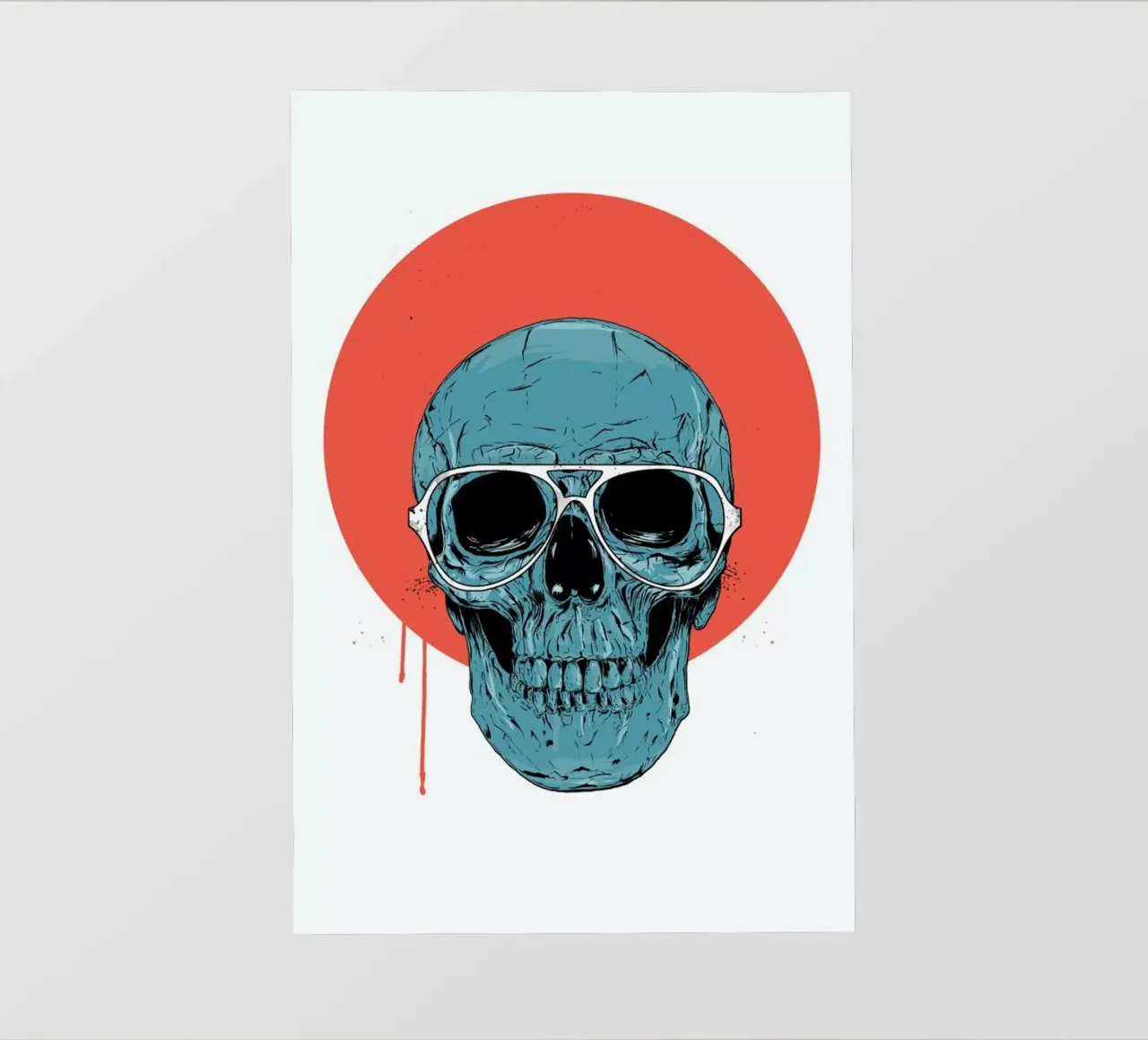 Blue skull II photo wallpaper by Balazs Solti