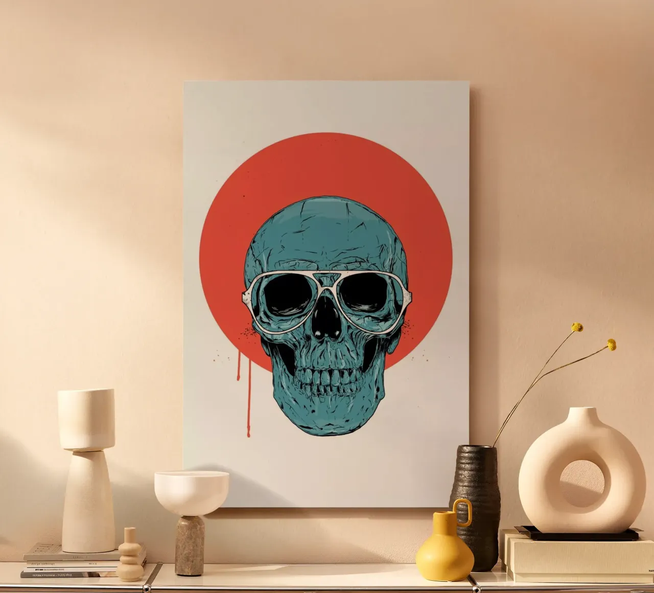 Blue skull II forex plate by Balazs Solti