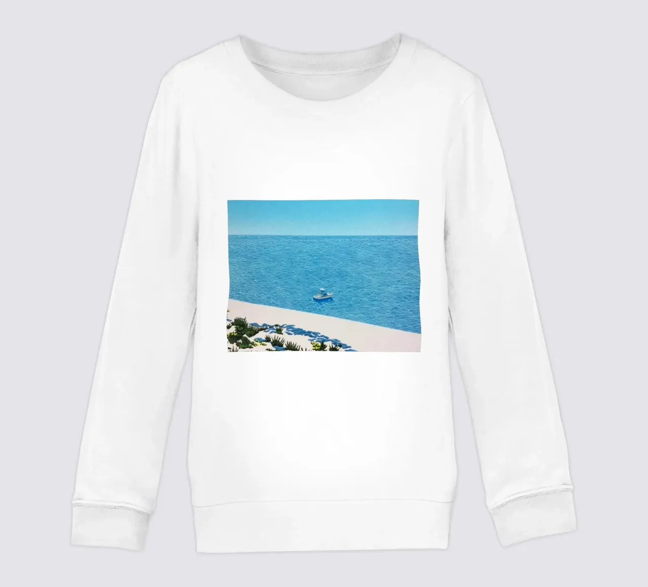 Seebüro und Schiffe - Hiroshi Nagai Kinder Sweatshirt von Perdana shop