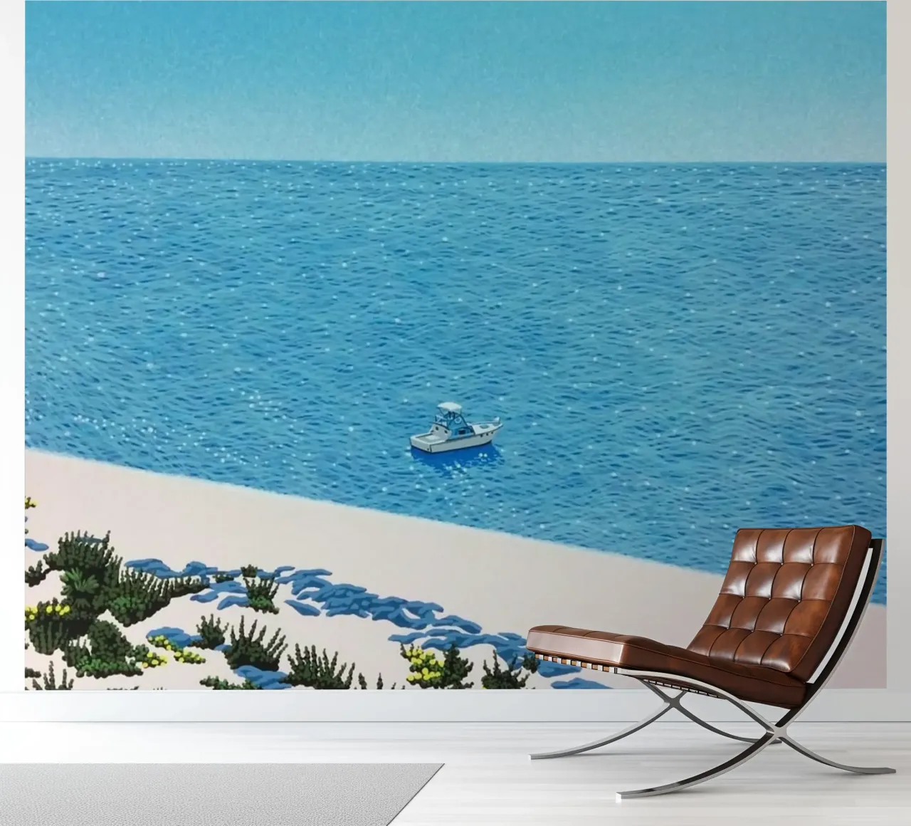 Sea Bureau And Ships - Hiroshi Nagai photo wallpaper by Perdana shop