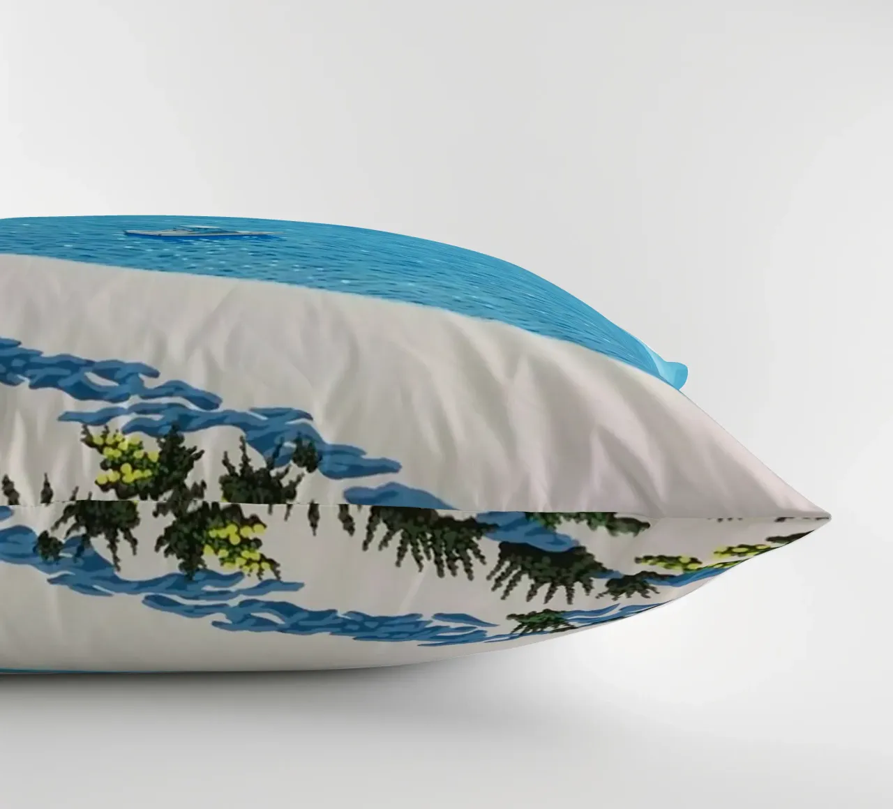 Sea Bureau And Ships - Hiroshi Nagai decorative cushion by Perdana shop