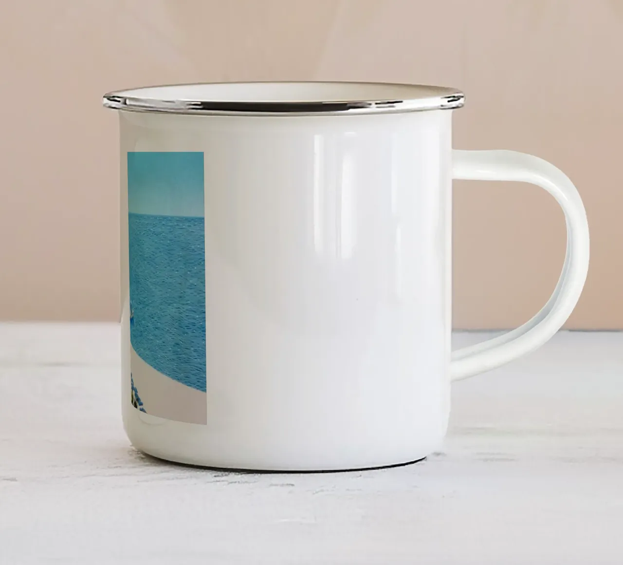 Ufficio marittimo e navi - Hiroshi Nagai tazza in smalto da Perdana shop