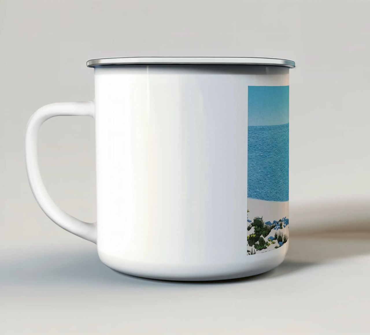 Ufficio marittimo e navi - Hiroshi Nagai tazza in smalto da Perdana shop