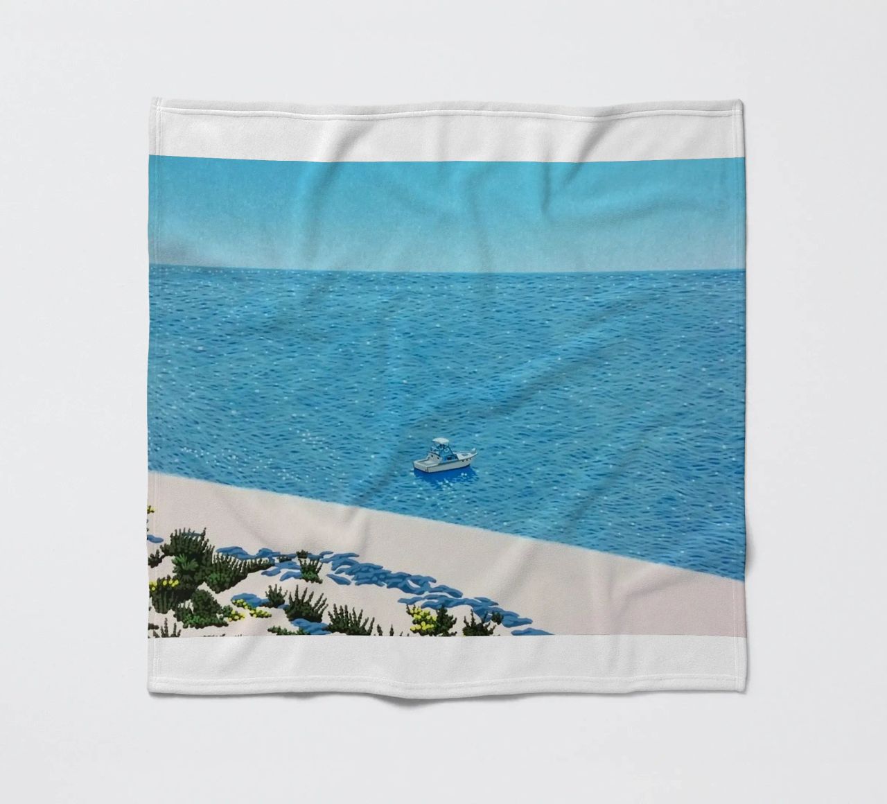 Ufficio marittimo e navi - Hiroshi Nagai coperta in pile da Perdana shop