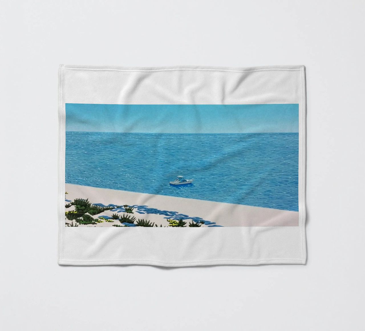 Ufficio marittimo e navi - Hiroshi Nagai coperta in pile da Perdana shop