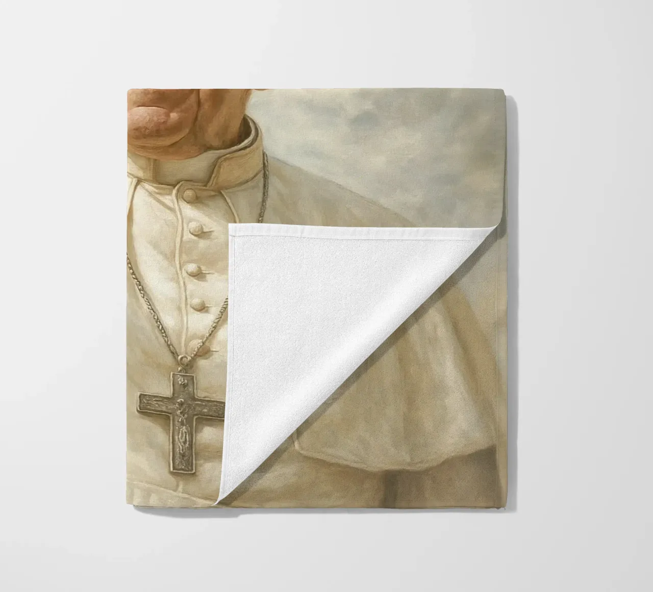 Poster di Papa Francesco - Benedizione del Vaticano, omaggio alla fede e alla pace telo mare da Lootprint