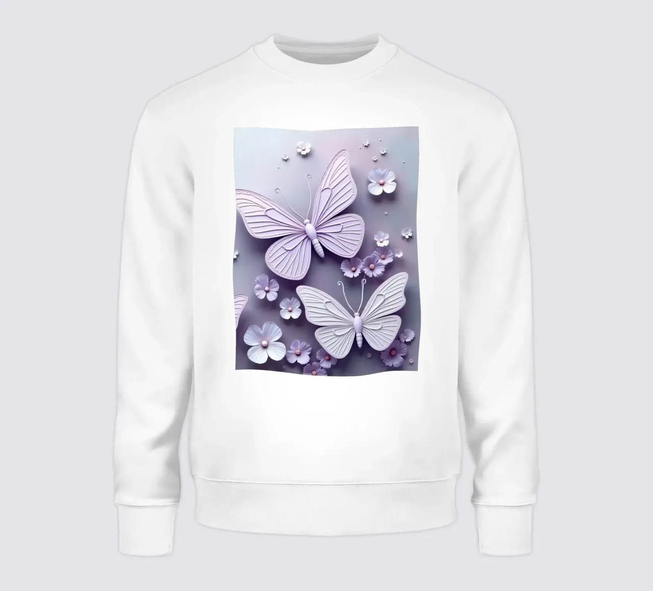 Farfalle colorate e fiori delicati felpa da DesignDoodle