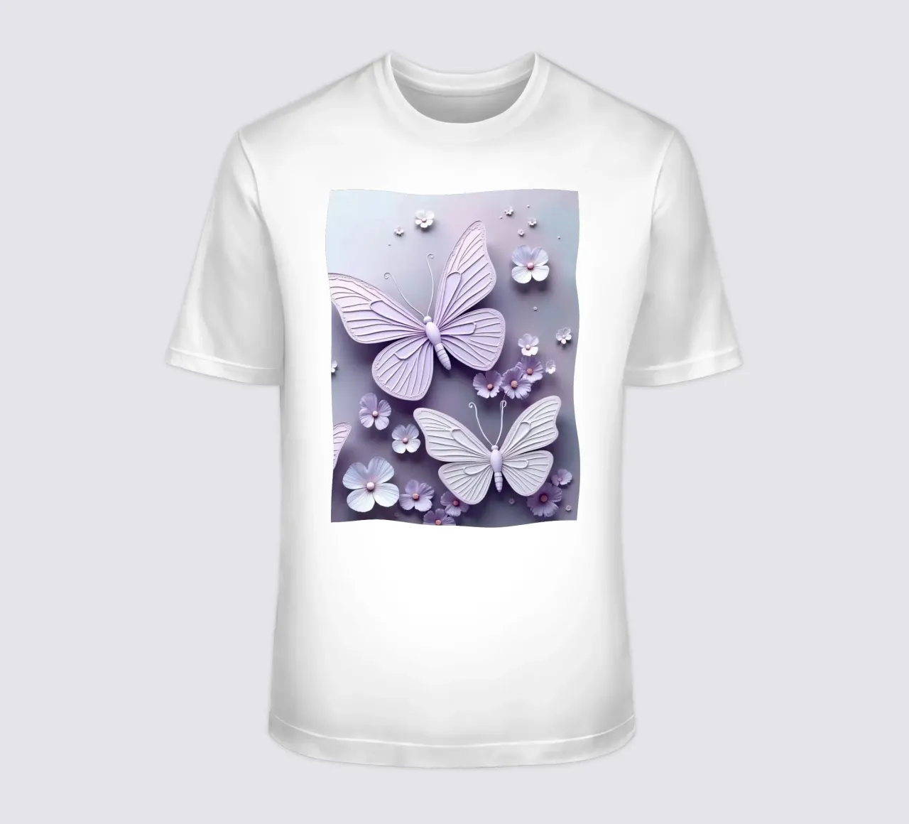 Farfalle colorate e fiori delicati t-shirt da DesignDoodle