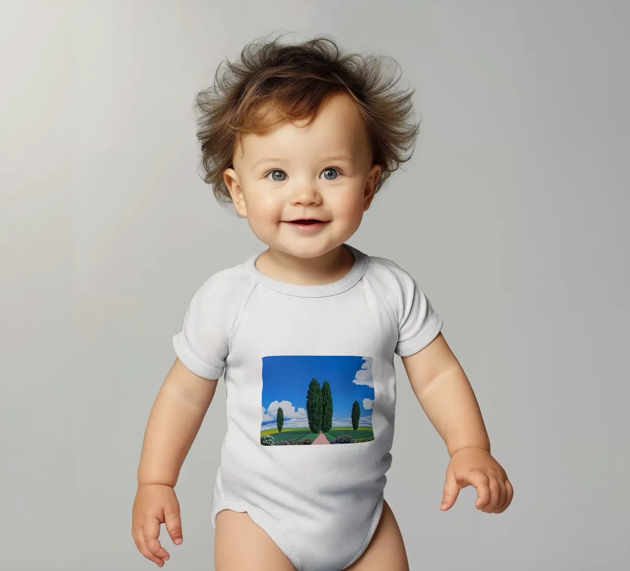 Due alberi Hiroshi Nagai body neonato maniche corte da Perdana shop