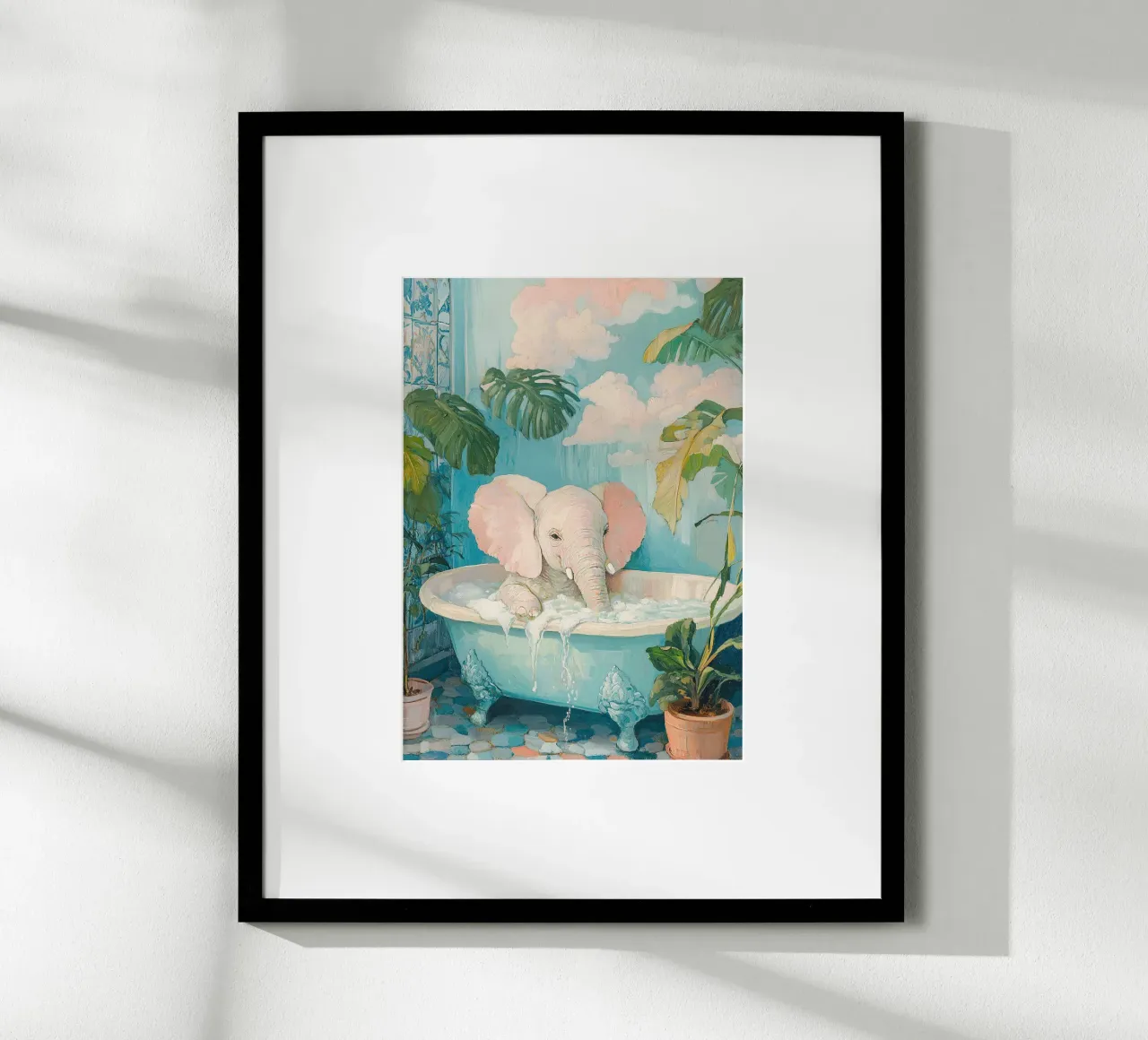 Elefante: divertimento a sprazzi carta hahnemühle da Nikis Art Studio