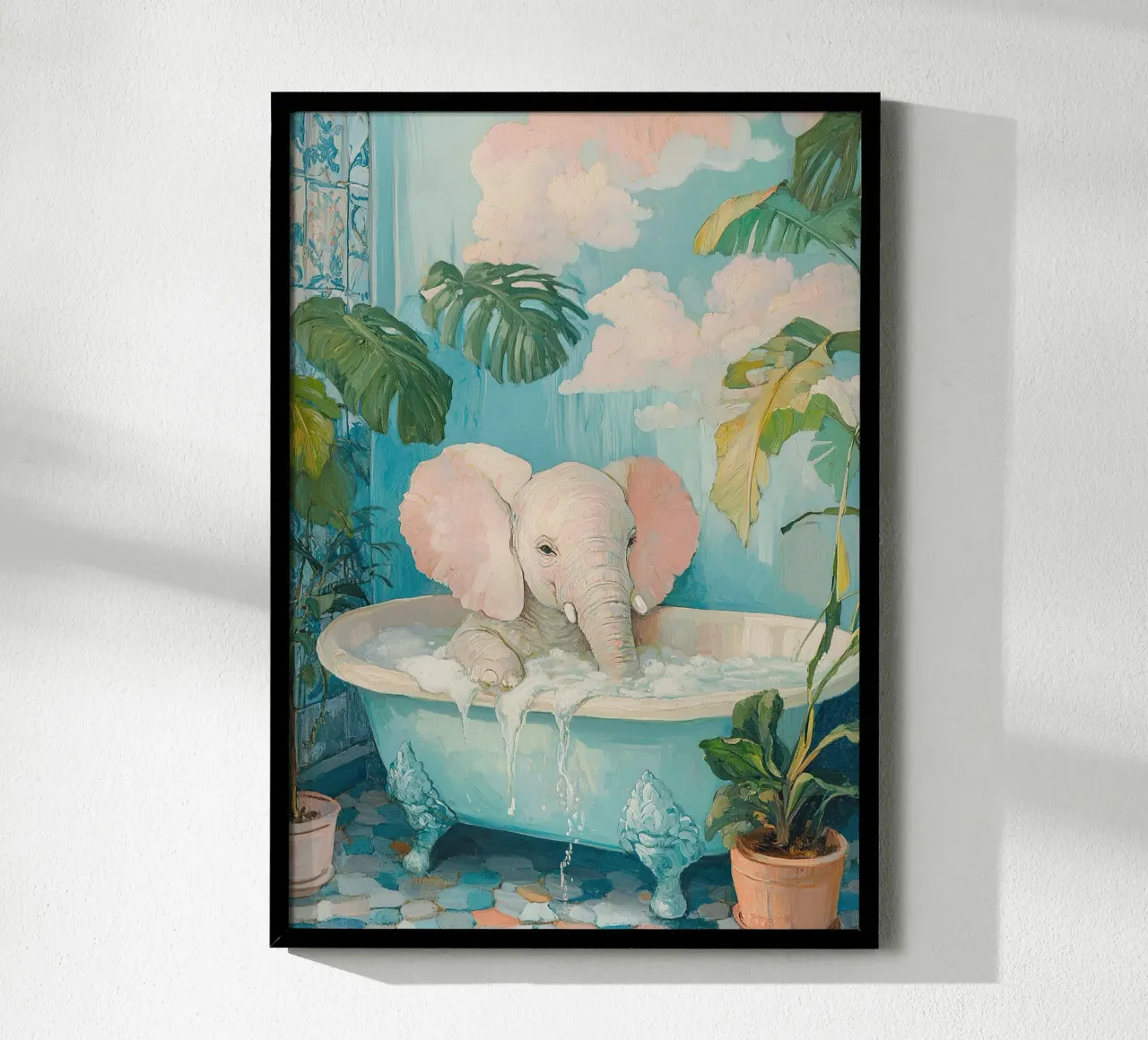 Elefante: divertimento a sprazzi carta hahnemühle da Nikis Art Studio