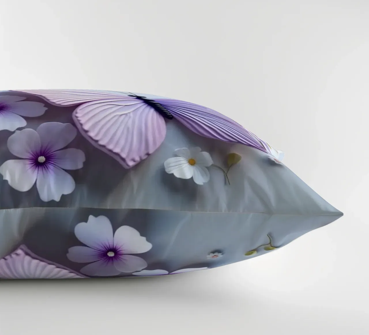 artistico Belle farfalle e fiori delicati cuscino da DesignDoodle