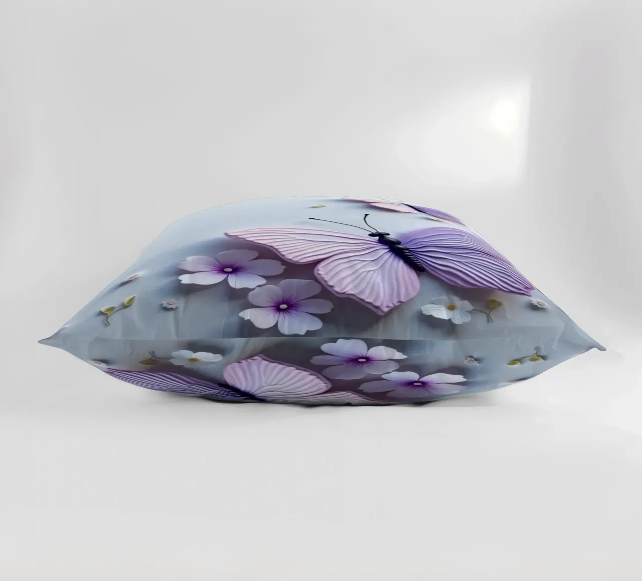 artistico Belle farfalle e fiori delicati cuscino da DesignDoodle