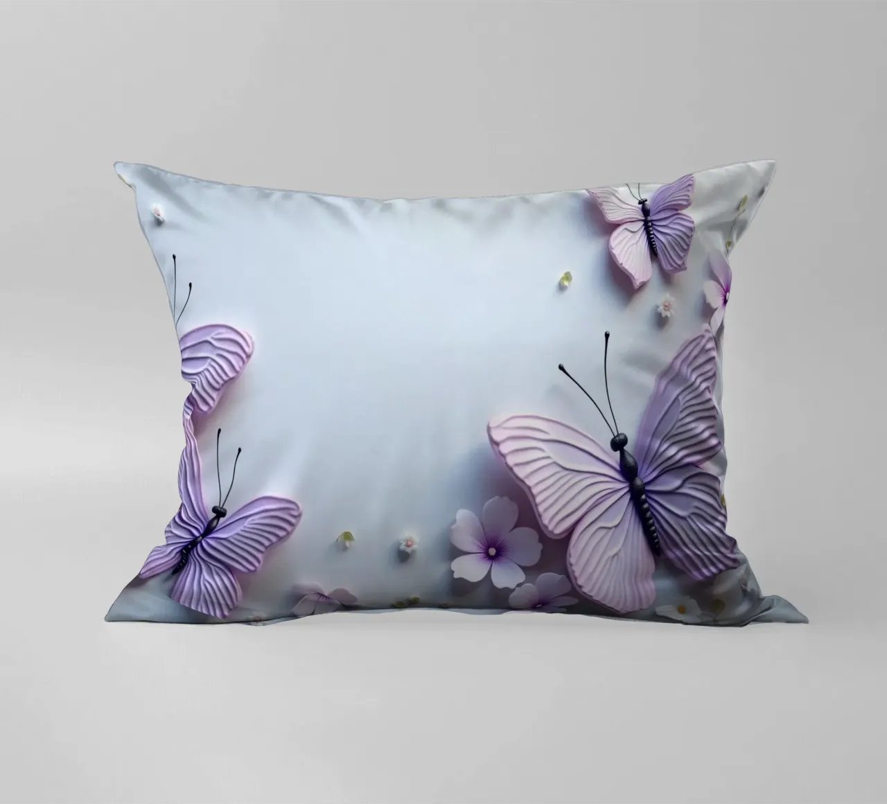 artistico Belle farfalle e fiori delicati cuscino da DesignDoodle