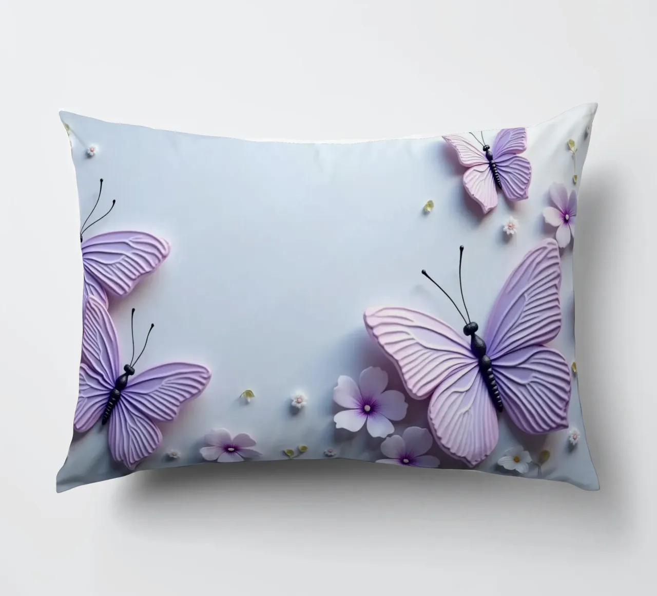 artistico Belle farfalle e fiori delicati cuscino da DesignDoodle