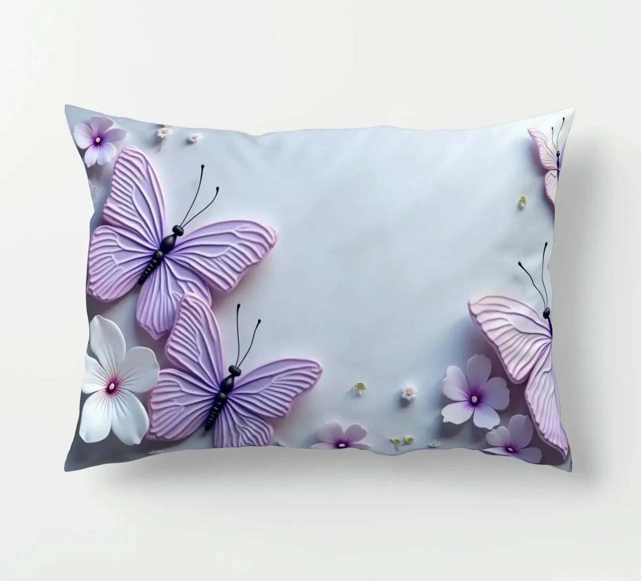artistico Belle farfalle e fiori delicati cuscino da DesignDoodle
