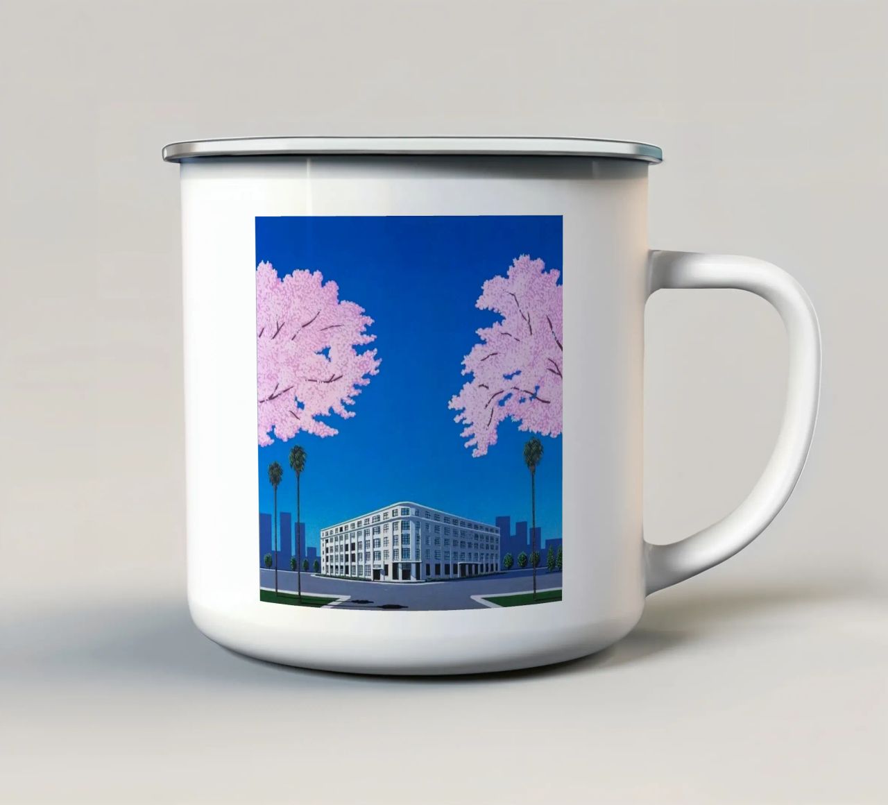 Sakura Hiroshi Nagai tazza in smalto da Perdana shop