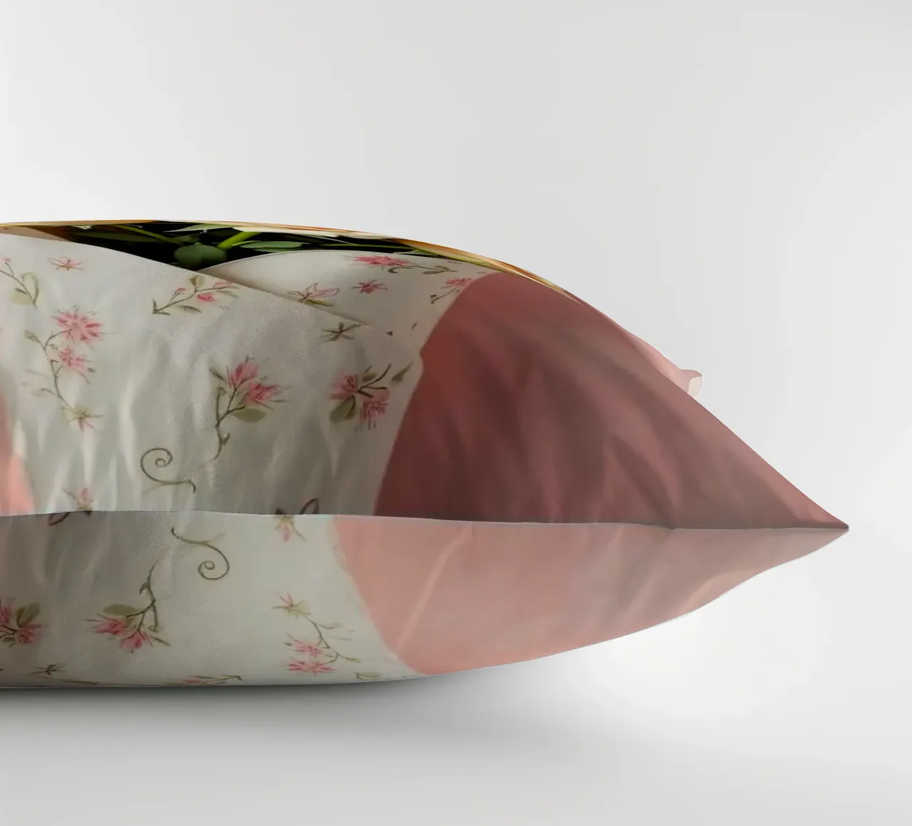 Bouquet di rose color pesca appena confezionato cuscino da DesignDoodle