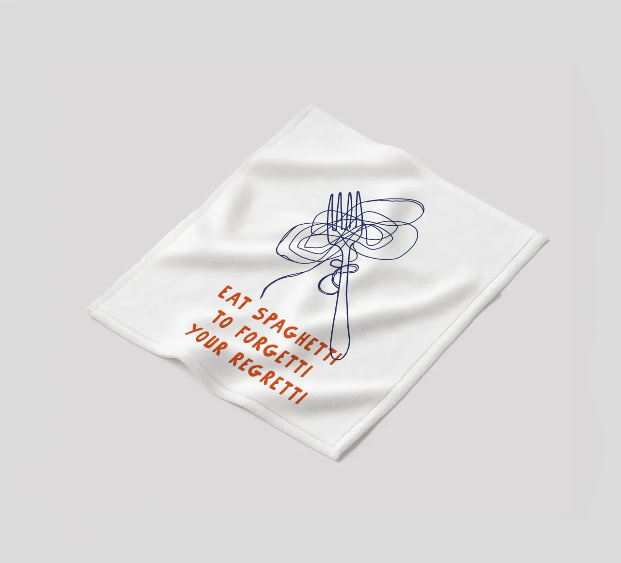Come espaguetis para olvidar la decoración de tu cocina Regretti manta de franela de THE MOTIVATED TYPE