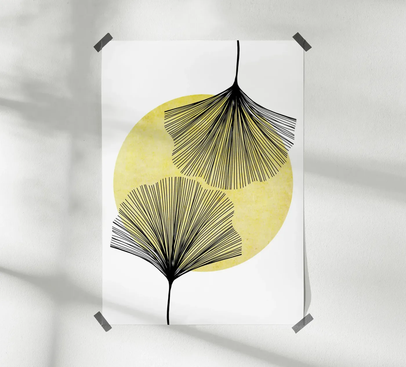 Gingkgo sun poster van BAINAI