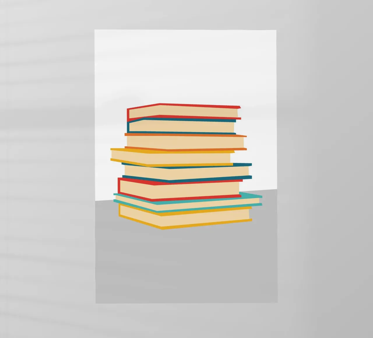 Stack Book Minimalist pellicola backlit da galihstudio