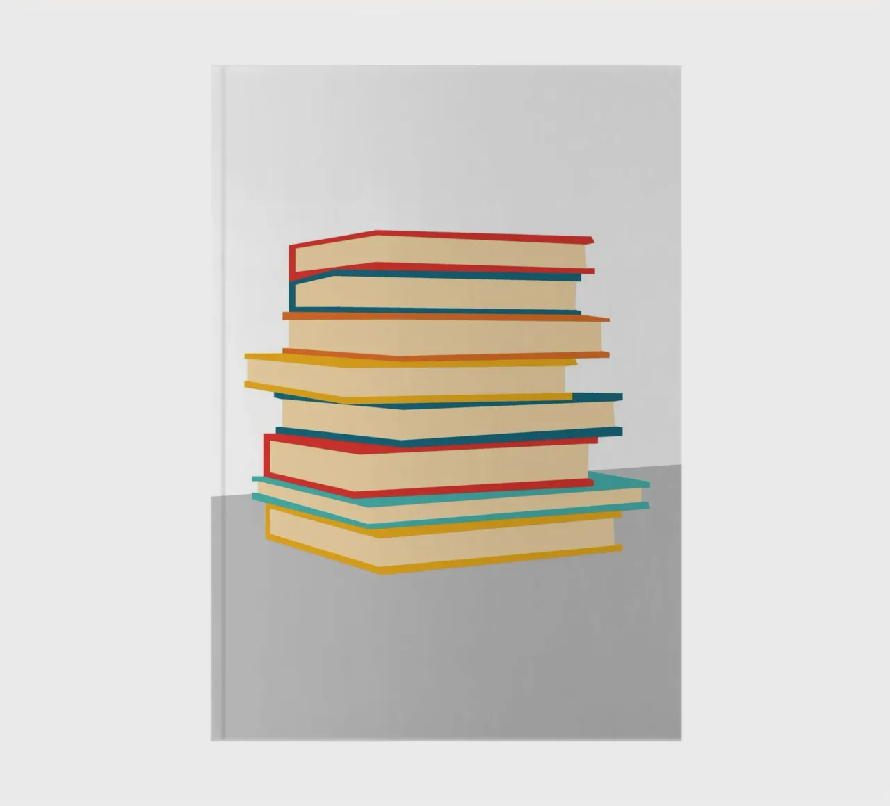 Stack Book Minimalist notebook by galihstudio