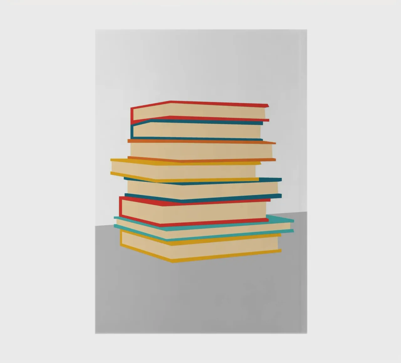 Stack Book Minimalist notebook by galihstudio
