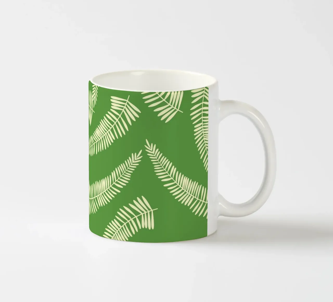 Foglie di palma verde tazza in ceramica da EDMPROJECT
