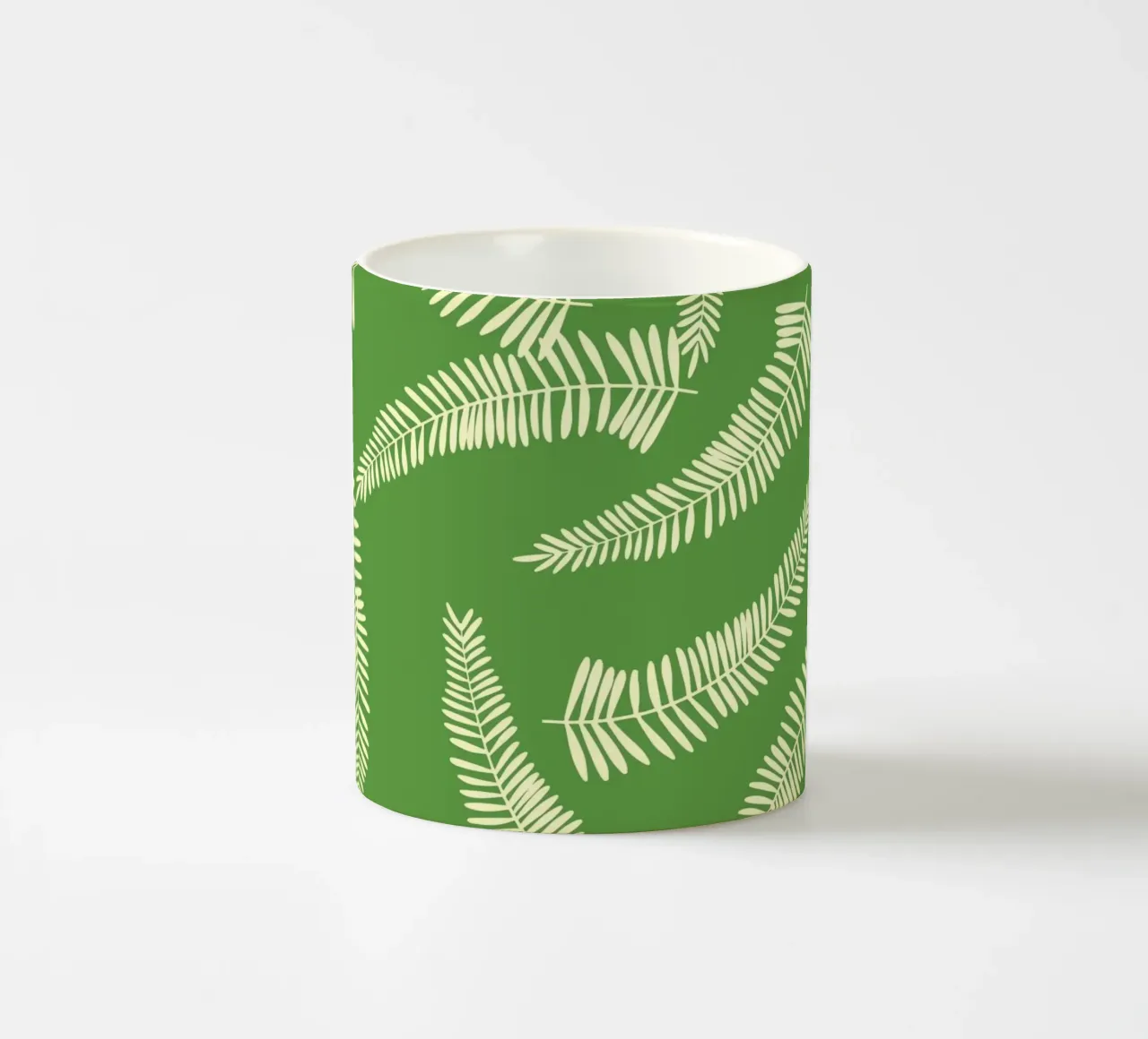 Foglie di palma verde tazza in ceramica da EDMPROJECT