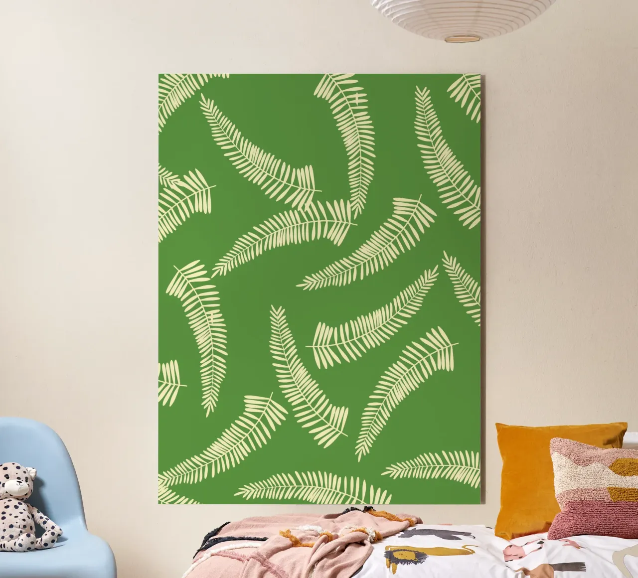 Foglie di palma verde alluminio dibond da EDMPROJECT