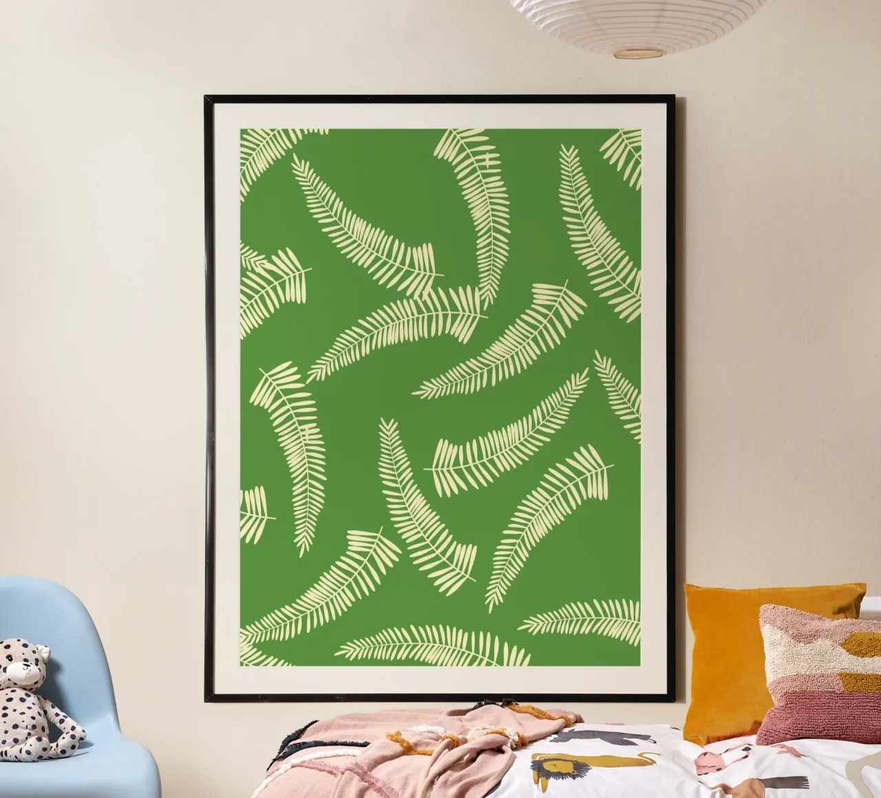 Foglie di palma verde carta hahnemühle da EDMPROJECT