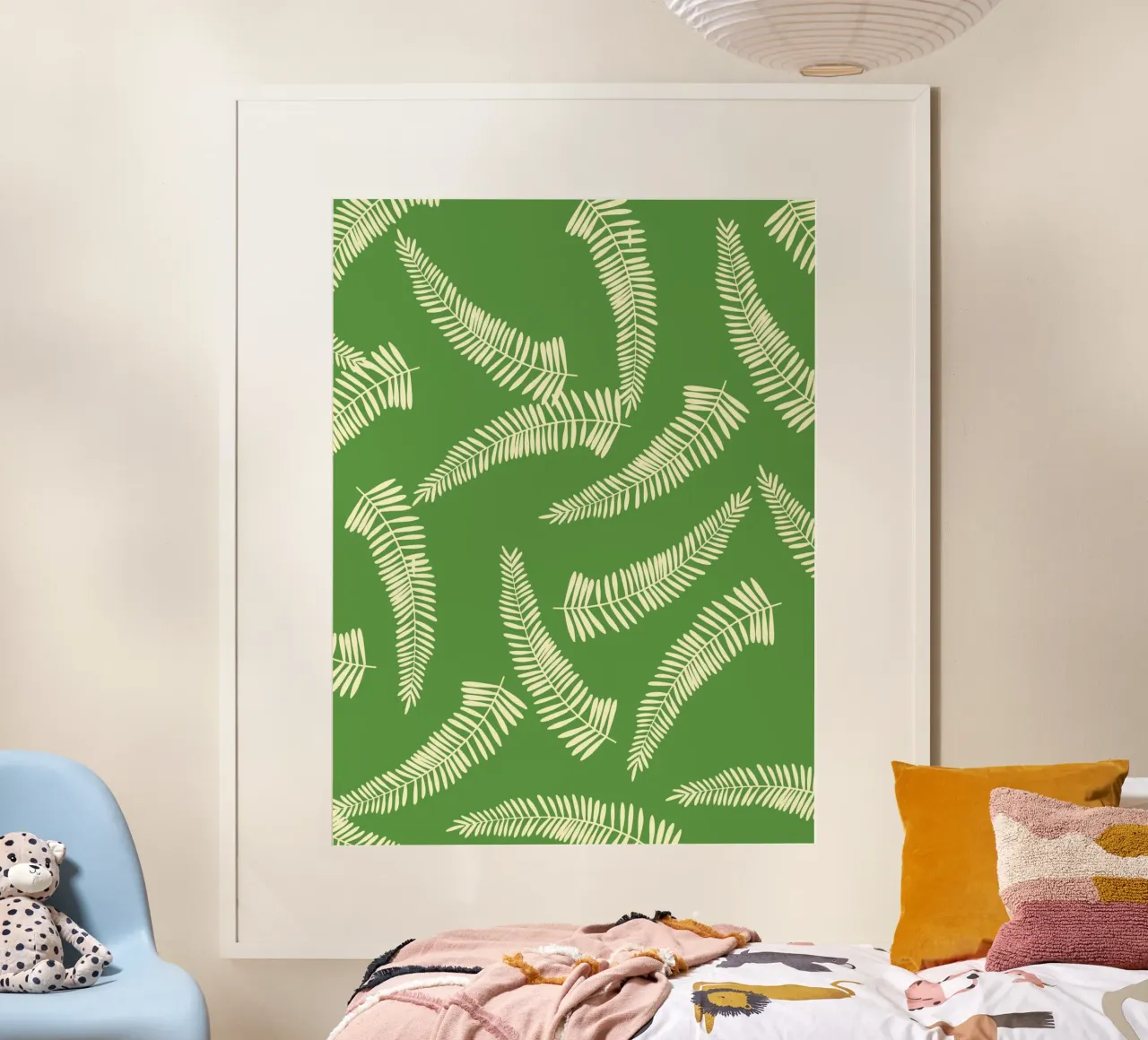 Foglie di palma verde carta hahnemühle da EDMPROJECT