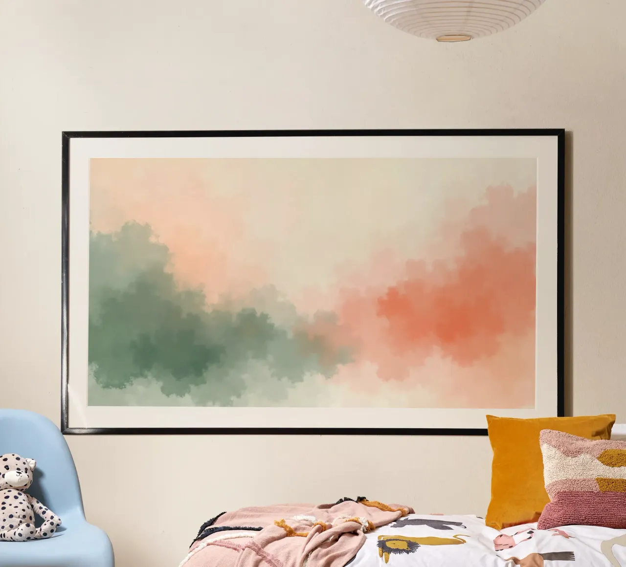 Abstract watercolor design featuring soft pastel colors blen hahnemühle by DesignDoodle