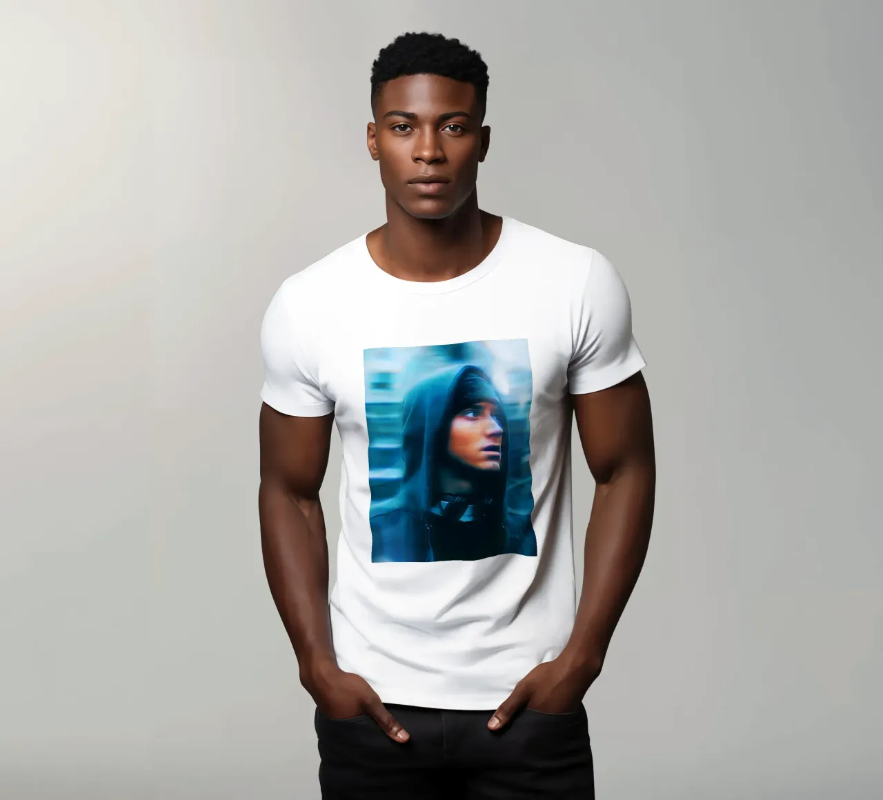 Eminem t-shirt da Low poly art