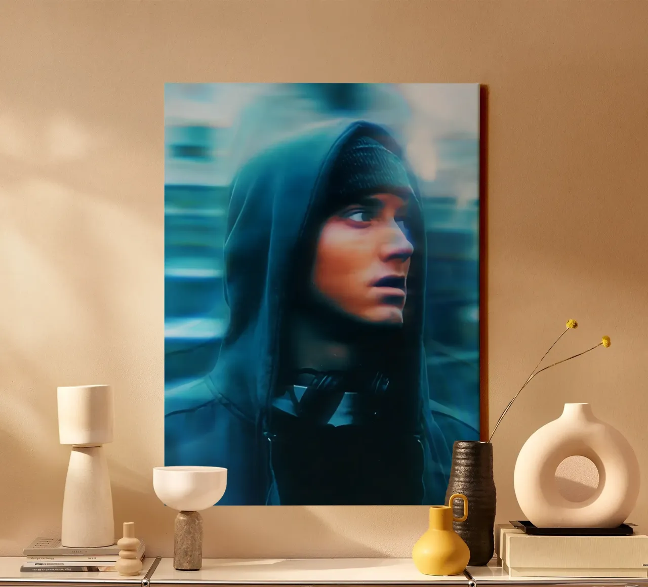 Eminem canvas by Low poly art