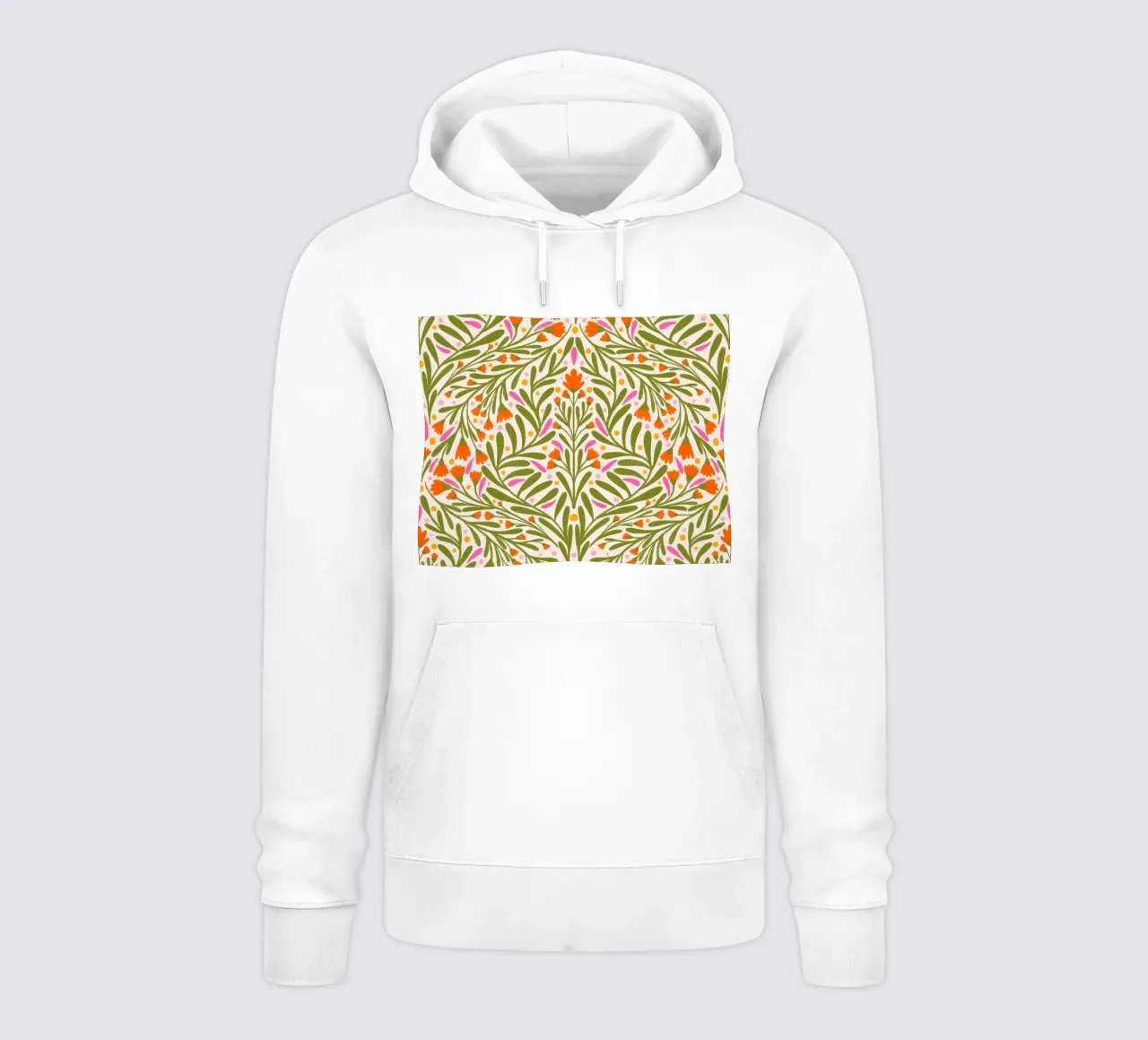 Motivo dei fiori di primavera felpa con cappuccio da Wackapacka