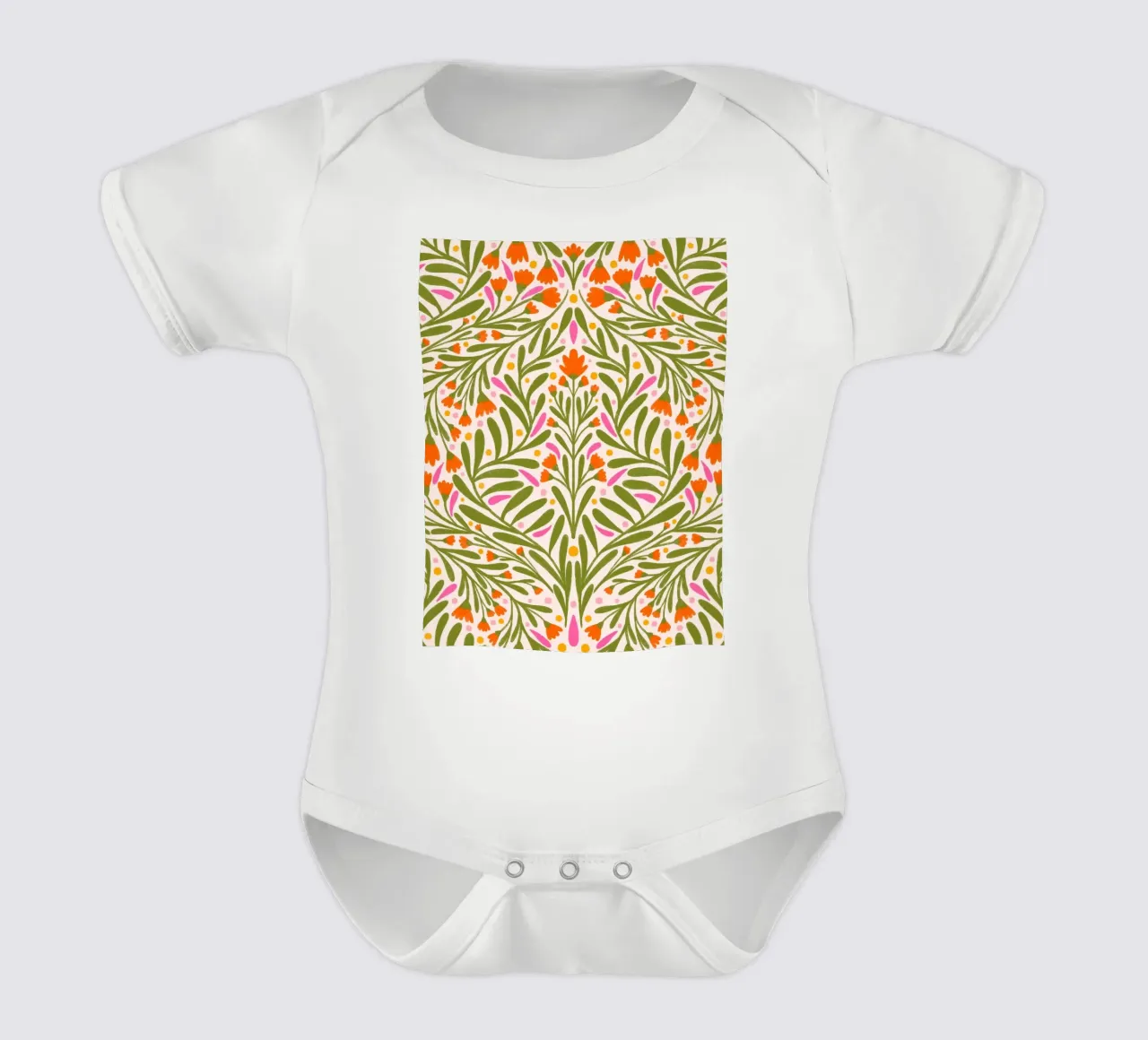 Motif de fleurs printanières body bébé de Wackapacka