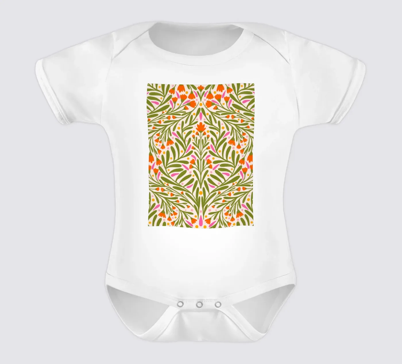 Motif de fleurs printanières body bébé de Wackapacka