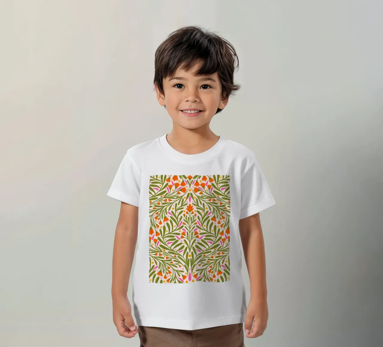 Motivo dei fiori di primavera t-shirt bambini da Wackapacka
