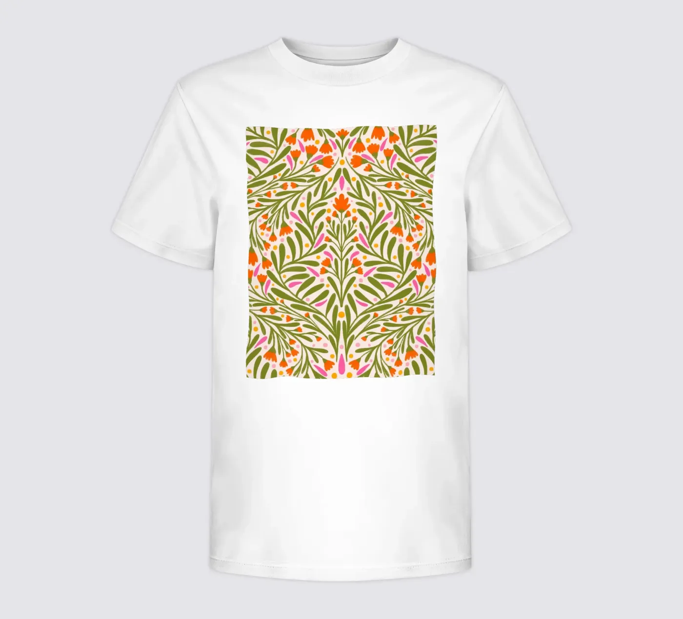 Spring flowers pattern kids t-shirt by Wackapacka