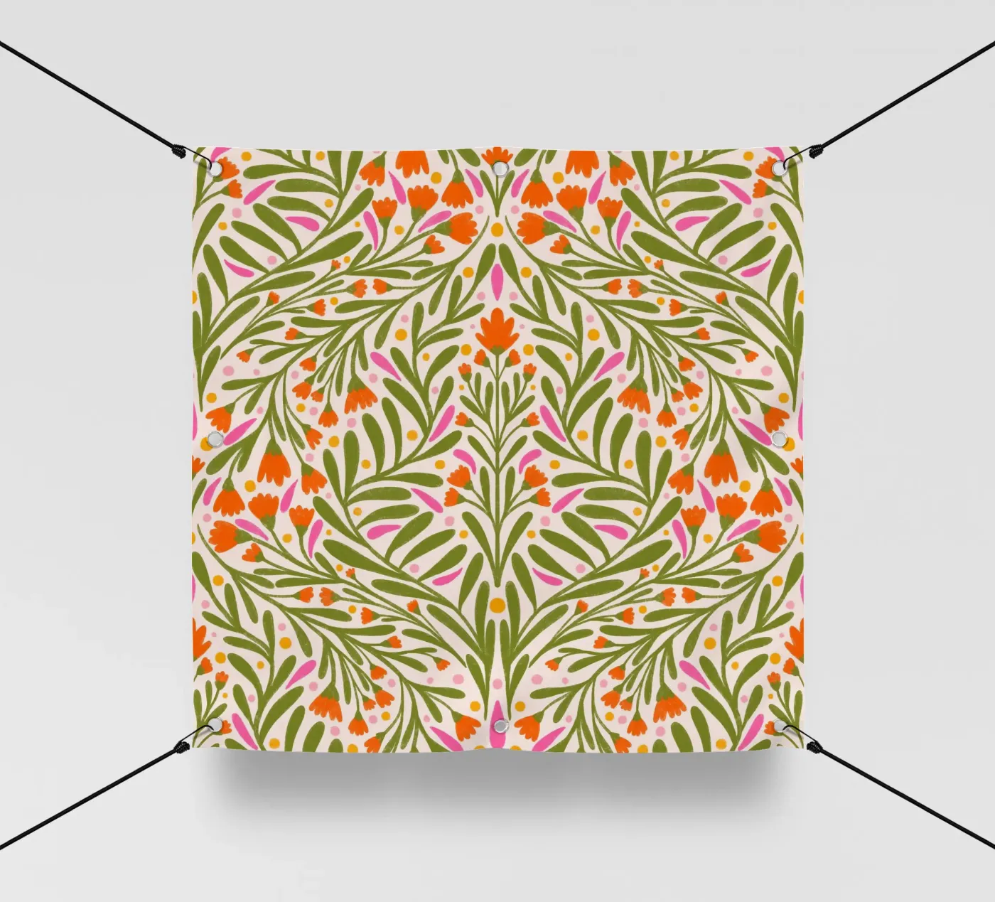 Motivo dei fiori di primavera telo in pvc da Wackapacka