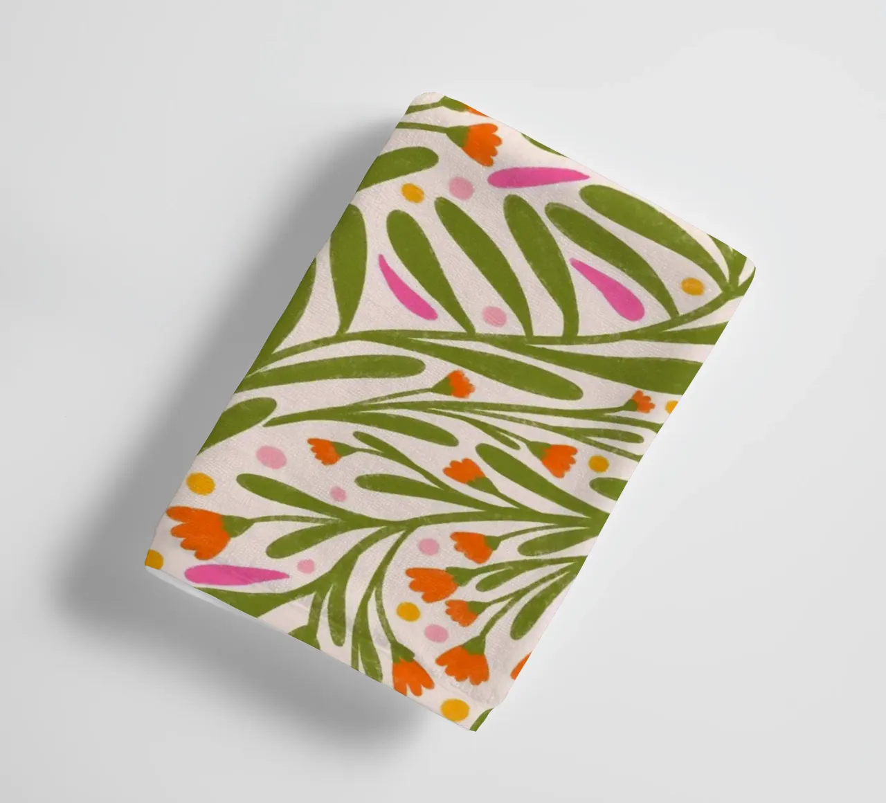 Spring flowers pattern towel by Wackapacka