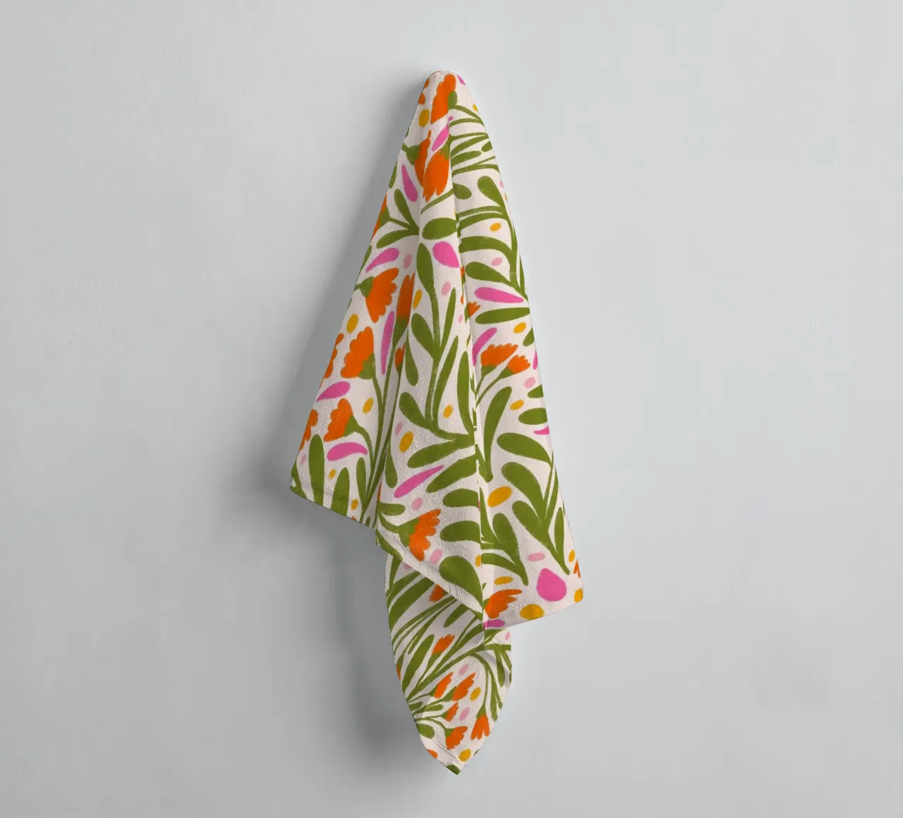 Spring flowers pattern towel by Wackapacka