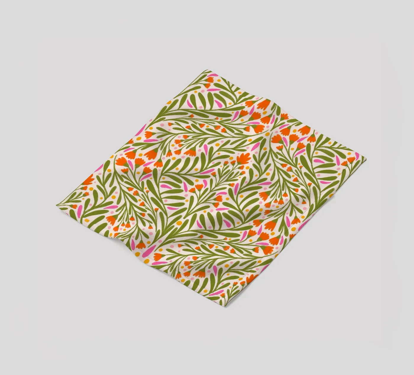 Spring flowers pattern fleece blanket by Wackapacka