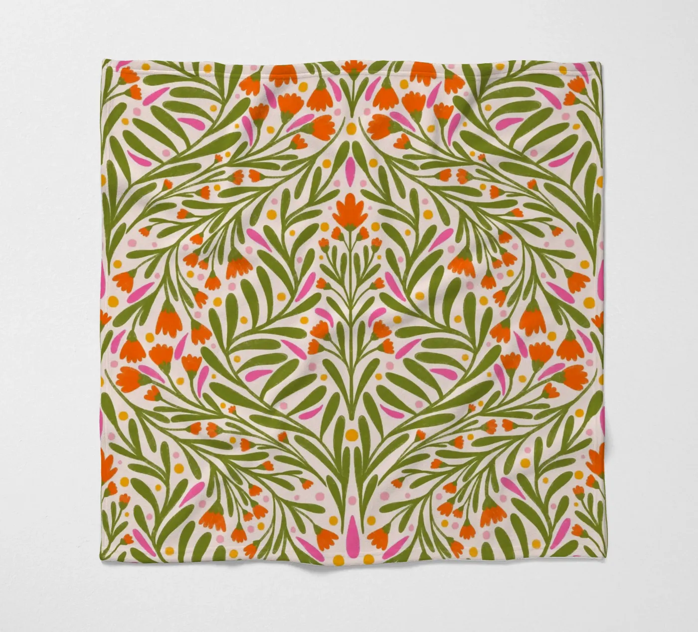 Motivo dei fiori di primavera coperta in pile da Wackapacka