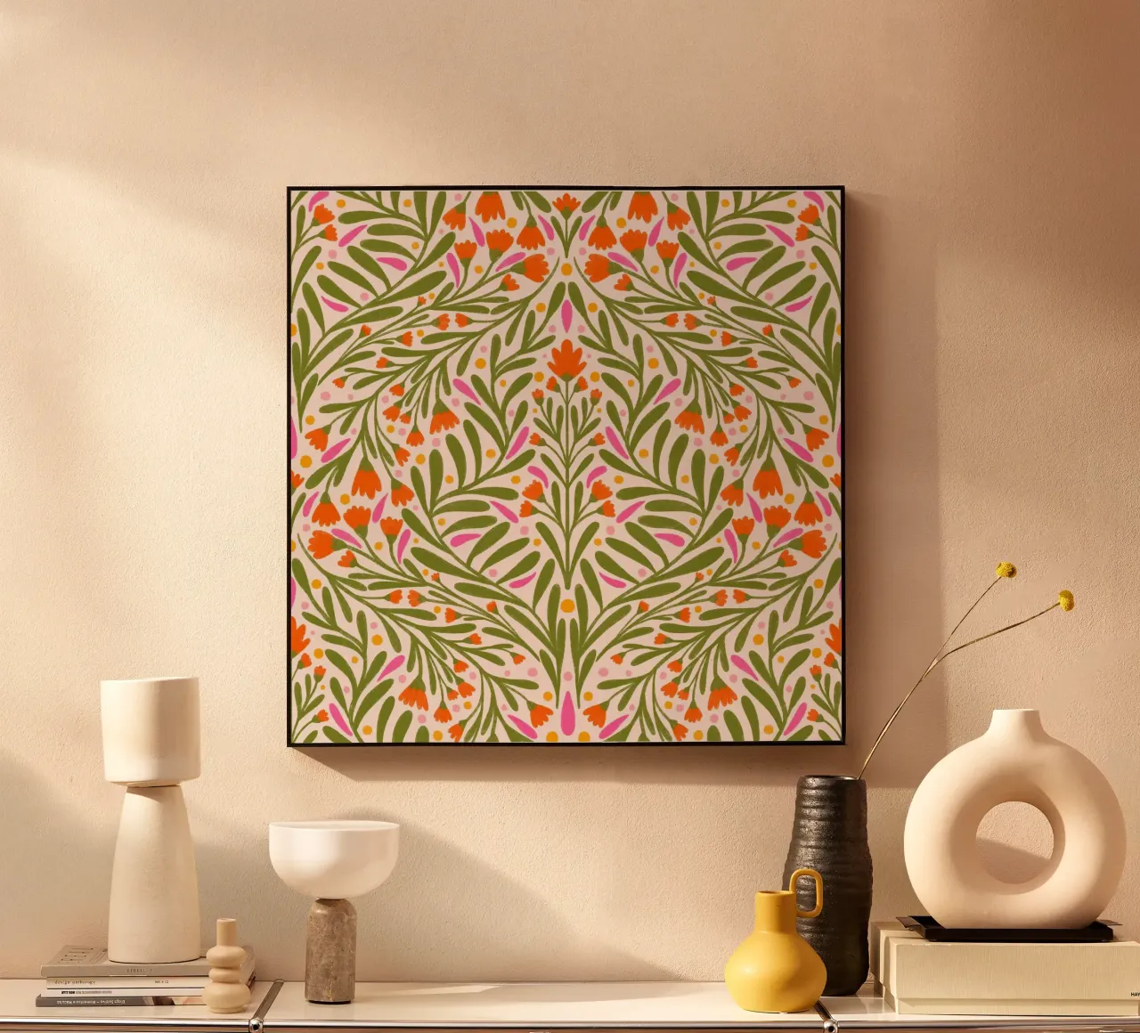 Spring flowers pattern Acryl-Glas von Wackapacka