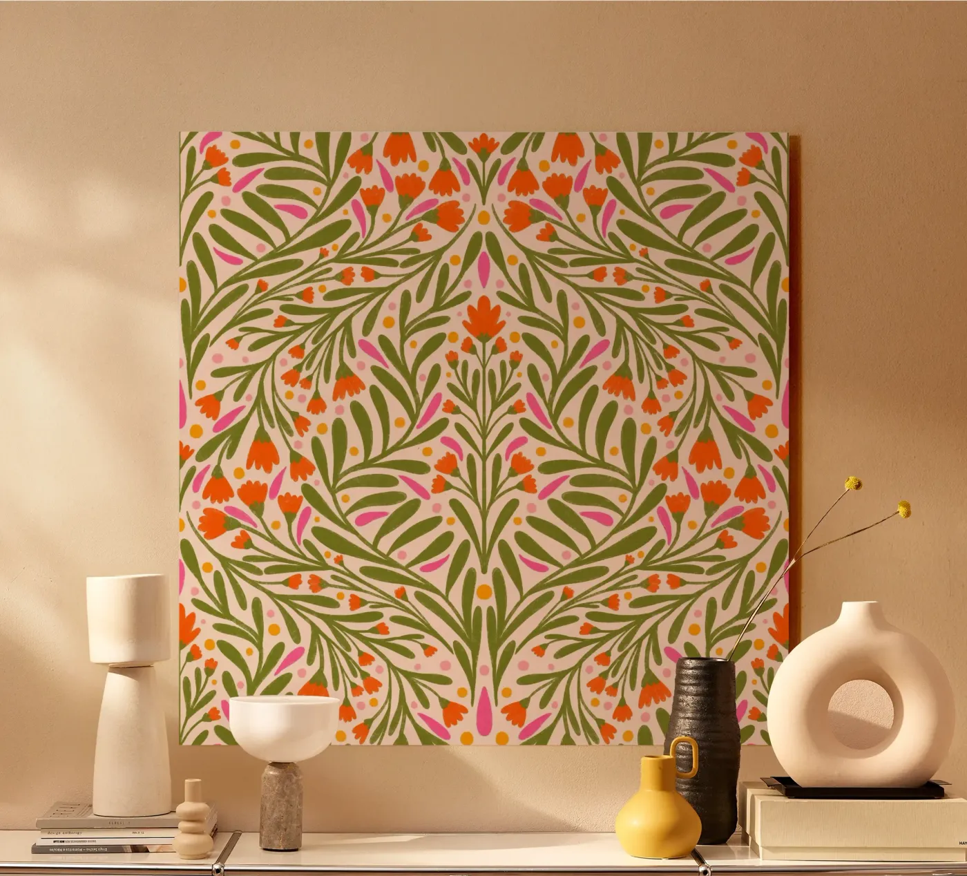 Spring flowers pattern Acryl-Glas von Wackapacka